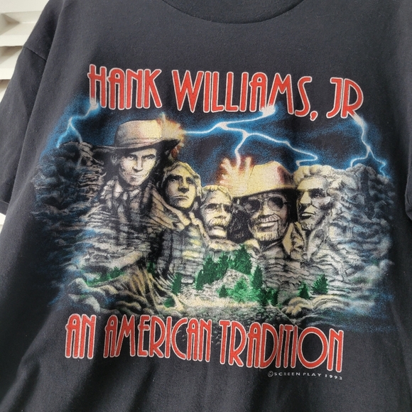 Vintage 1993 Hank Williams Jr Shirt American Tradition. - Picture 5 of 10